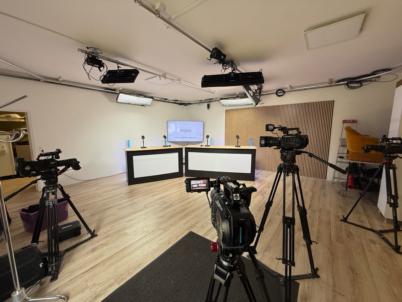 Régie caméras du studio