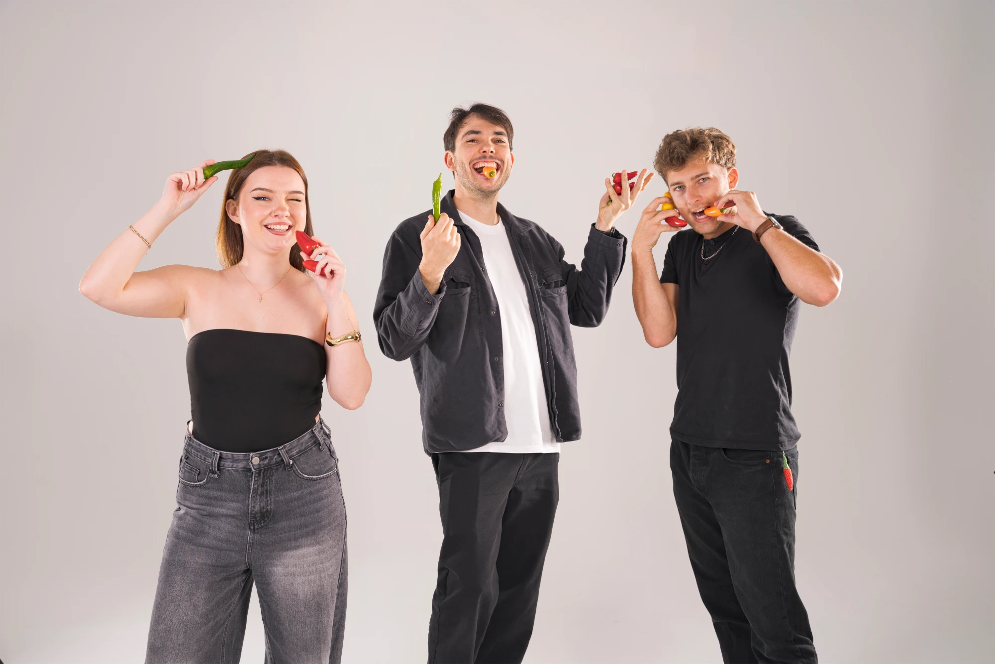 Corentin, Pauline et Simon, les trois fondateurs de Piment L'Agence
